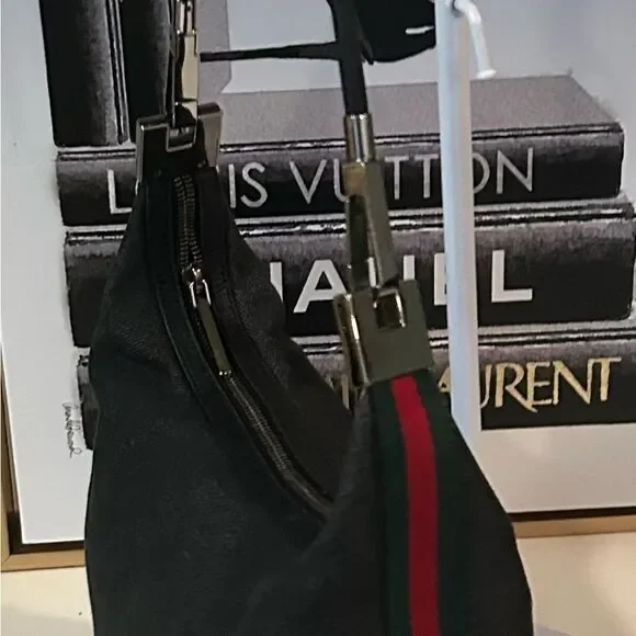 Authentic Gucci Denim Sherry Line Slouchy Shoulder Bag - Picture 5 of 7